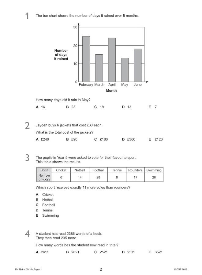11+ GL Maths Practice Papers - Ages 9-10 (with Parents' Guide & Online Edition) - Image 4