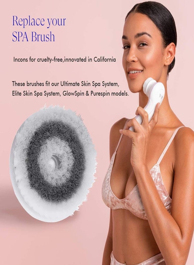 Vanity Planet Replacement Brush Head for Daily Cleansing Facial Brush Compatible With Ultimate Skin Spa & Glowspin, Water Resistant, Ultrasoft - Image 3