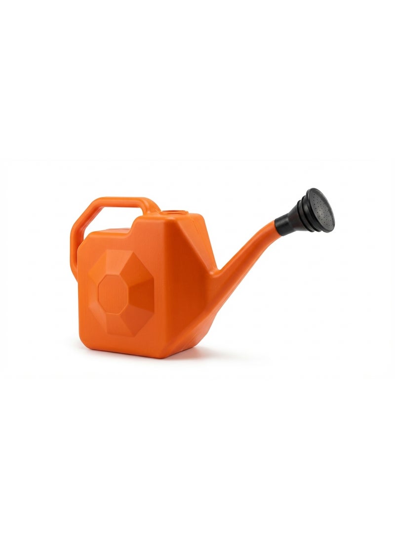 كنكة ري 4 لتر بفوهة طويلة لسقي النباتات بدقة – إبريق ري عملي للحديقة والبلكونة والزراعة المنزلية – مناسب للزهور والأعشاب والشتلات والنباتات الداخلية والخارجية (برتقالي) - Image 1