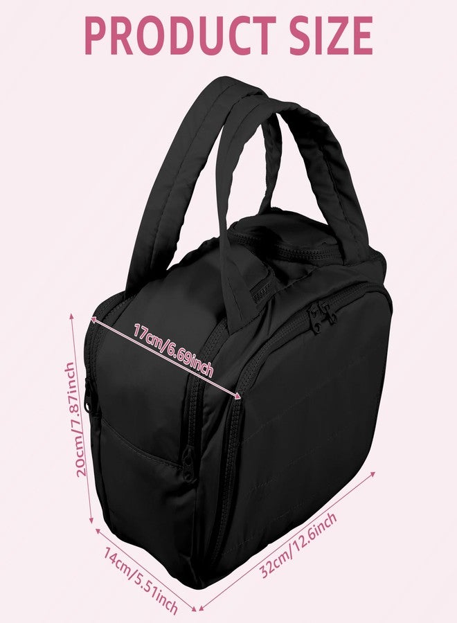 THDUJAYJAY Large Toiletry Bags for Women,Travel Toiletry Makeup Bag,Polyester Made,Multi Compartment Design with Soft Handle and Zipper,Lightweight Large Travel Toiletry Makeup Bag - Image 2
