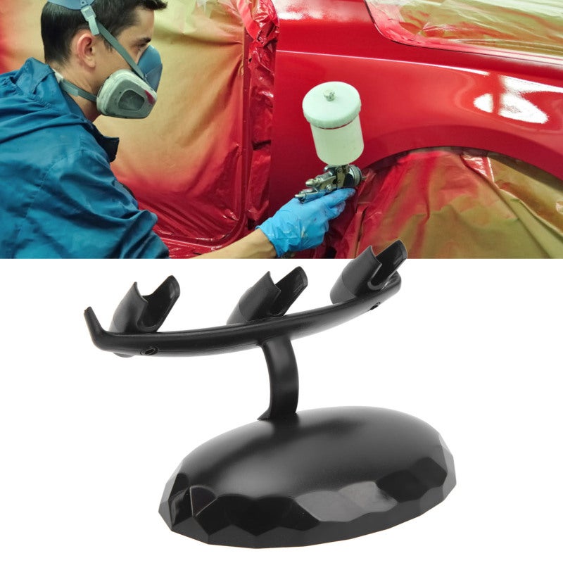 Airbrush Holder: 3 Airbrushes Accommodating, Sturdy & Stable - Wide Application ABS Airbrush Stand for Automotive Painting, Tattoo, Makeup, Beginners & Professionals - Image 4