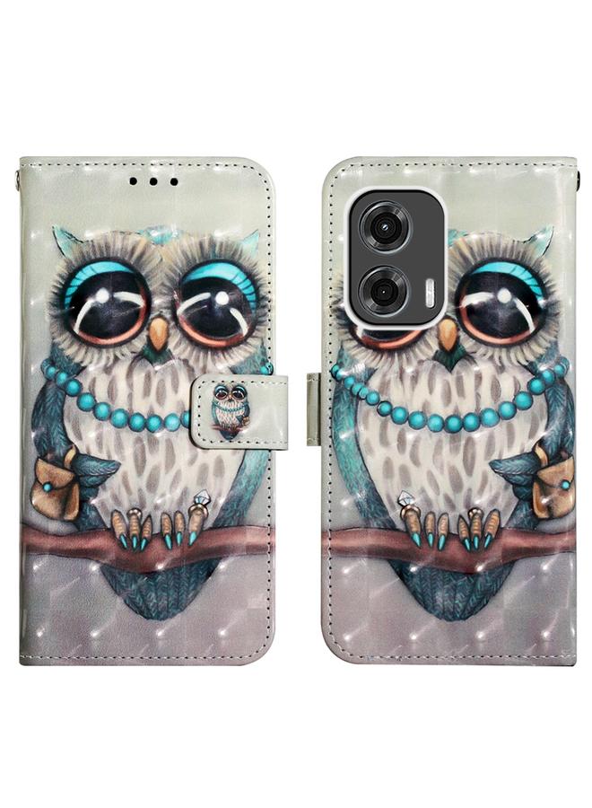 اس-توب جراب لهاتف Motorola Moto G Stylus 5G 2024، جراب جلدي أفقي بتصميم ثلاثي الأبعاد - Image 3