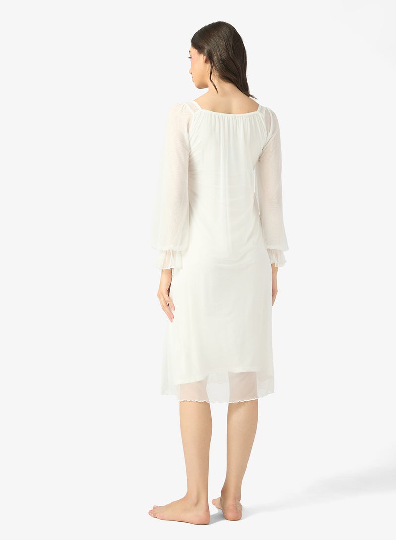 خزانة فستان نوم بأكمام منفوشة - Image 2