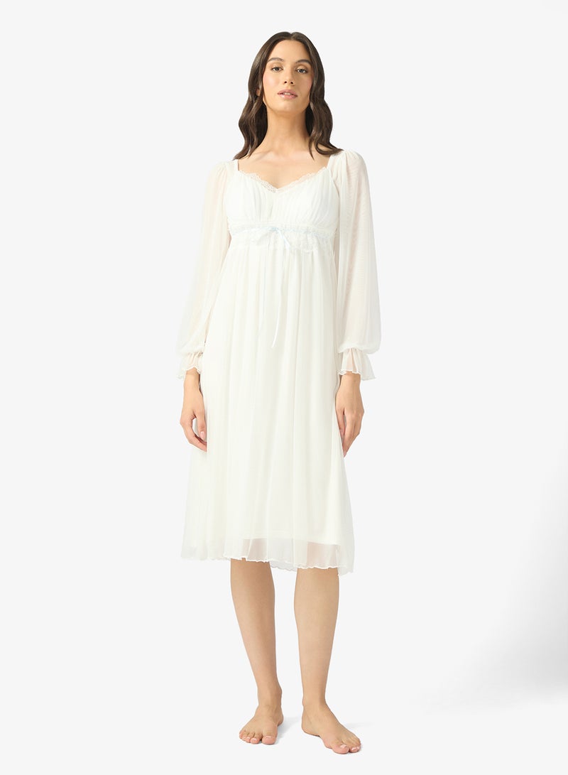 خزانة فستان نوم بأكمام منفوشة - Image 1