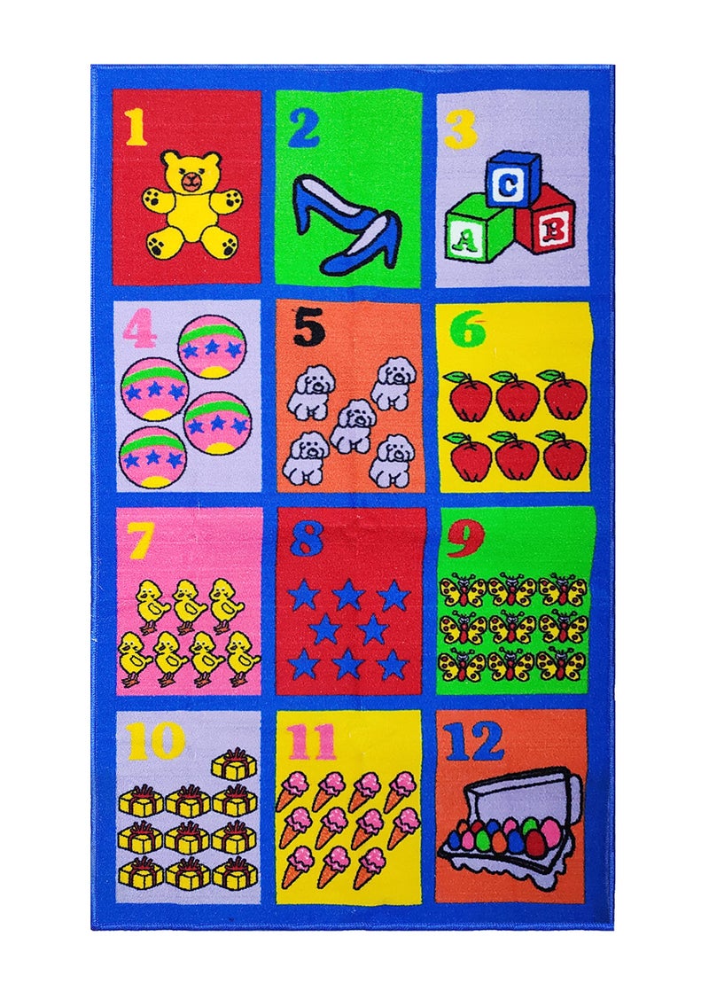 Status Contract Nylon Anti Skid 'Numbers Learning Children's Educational' Rug (Multicolour, 3 X 5 Feet), Rectangular - Image 3