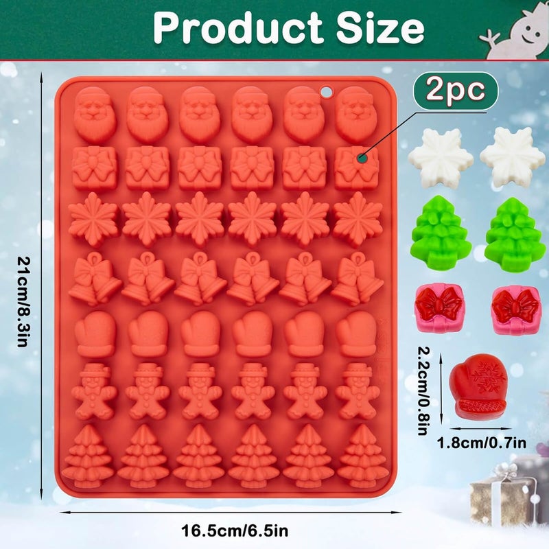 Wavlakth Christmas Silicone Molds 2 Pack - Image 2