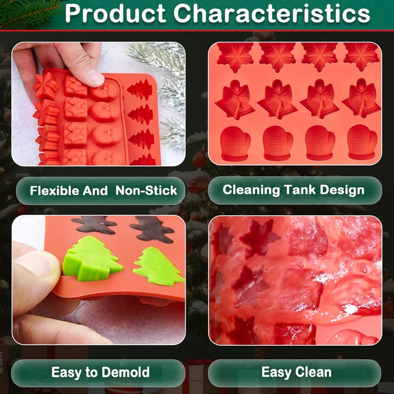 Wavlakth Christmas Silicone Molds 2 Pack - Image 4