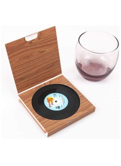 KASTWAVE Vinyl Record Coasters 6 Pcs Retro Style Vinyl Coasters Drinks Colorful Retro Decoration for Home Office Bar Funny House Warming Gift for Music Lovers Set  - Image 3