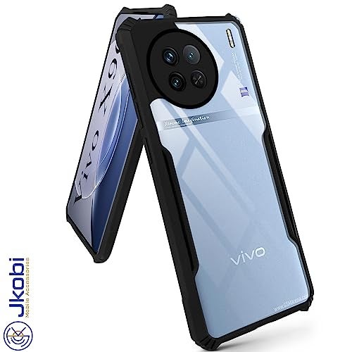 Jkobi Back Cover Case for Vivo X90 (Shockproof with Polycarbonate Clear Panel | Professional Black) - Image 5