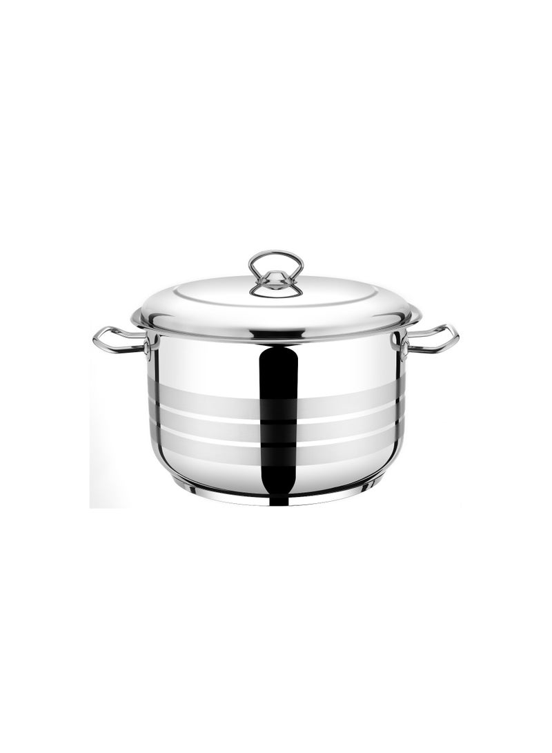 Bonera Masterchef Deep Pot 24cm - 6 Litre - 18/10 Cr-Ni Stainless Steel - Image 1