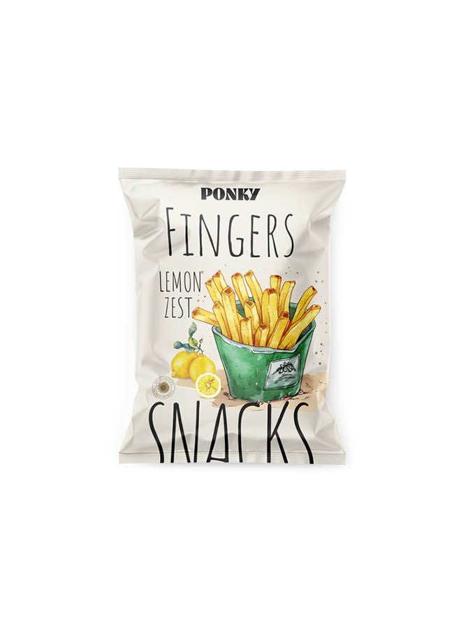 Ponky Lemon Zest Fingers Snacks - 60 grams 