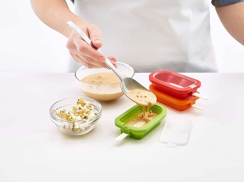 ELECDON Stackable 4-Piece Reusable Popsicle Molds with Sticks - Multicolor - Image 5