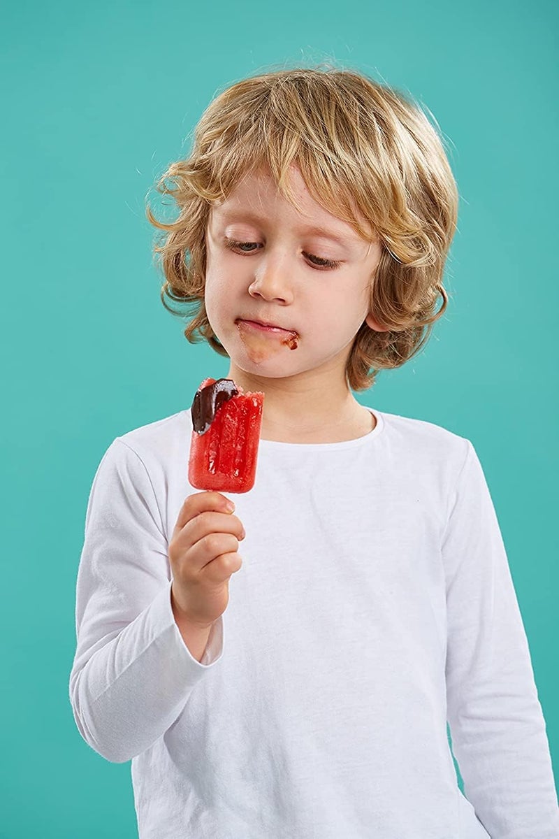 ELECDON Stackable 4-Piece Reusable Popsicle Molds with Sticks - Multicolor - Image 3