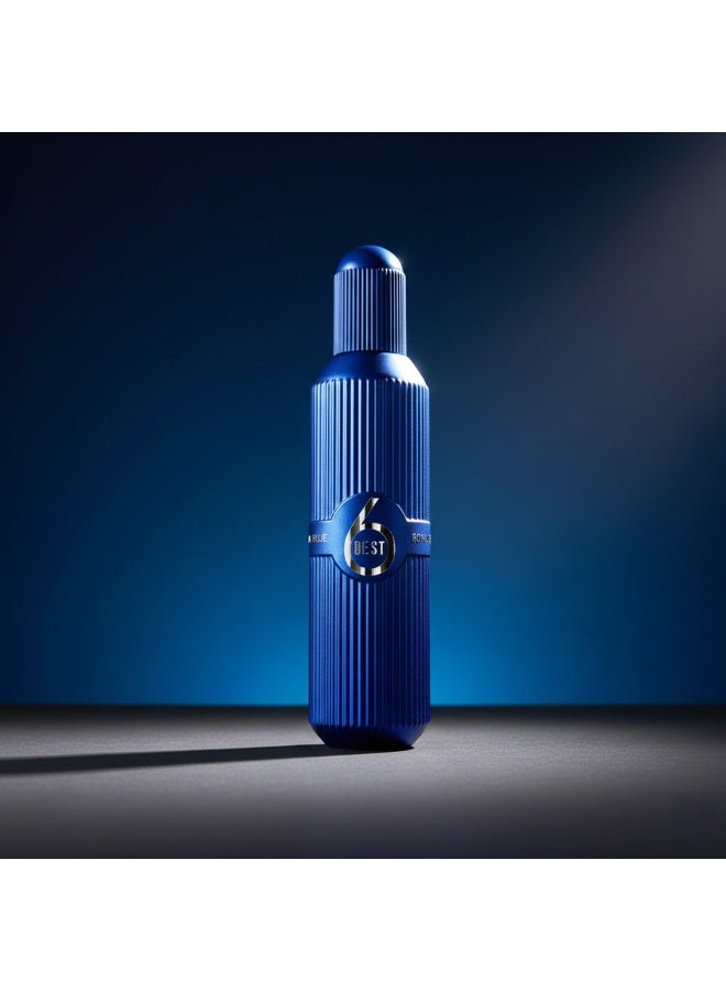 BEST 6 Royal Blue Intense & Evocative Leather Earthy Fragrance for Men | Eau de Toilette | 100 ml - Image 2