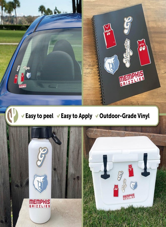 Desert Cactus Memphis Grizzlies Sticker NBA Officially Licensed Vinyl Decal Laptop Water Bottle Car Scrapbook (City Edition 24-25) - Image 5