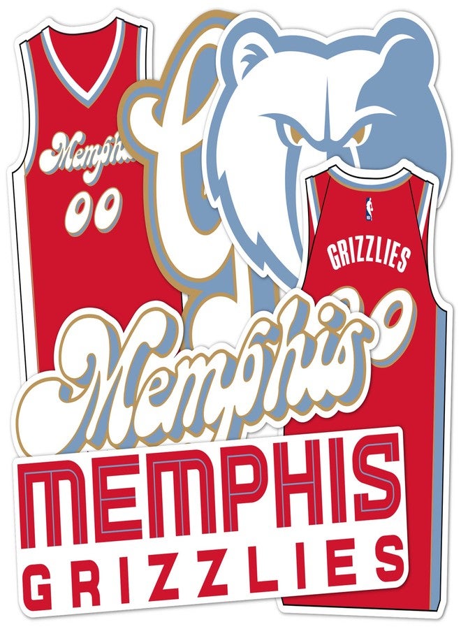 Desert Cactus Memphis Grizzlies Sticker NBA Officially Licensed Vinyl Decal Laptop Water Bottle Car Scrapbook (City Edition 24-25) - Image 1