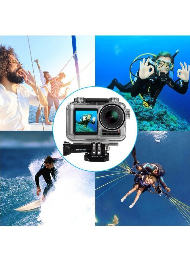 NIBEMINENT Waterproof Housing Protective Cover For DJI Osmo Acition Camera Transparent  - Image 3
