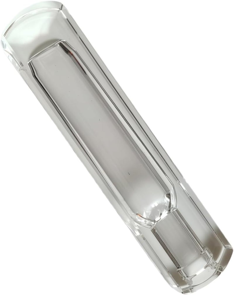 Classic Long Single Slot Crystal Glass Cigar Ashtray - Durable Ash Holder for Home , Office , Patio , Bars - Image 1