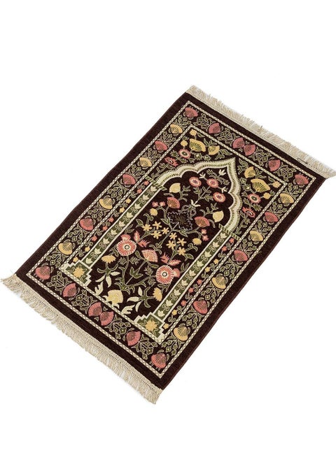 High-Quality Muslim Prayer Mat (Sajjadah), Soft and Comfortable, Portable Design for Home and Travel Use - Size 110cm x 70cm