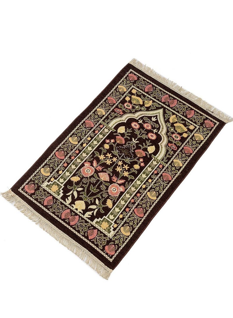 Arabest High-Quality Muslim Prayer Mat (Sajjadah), Soft and Comfortable, Portable Design for Home and Travel Use - Size 110cm x 70cm  - Image 1