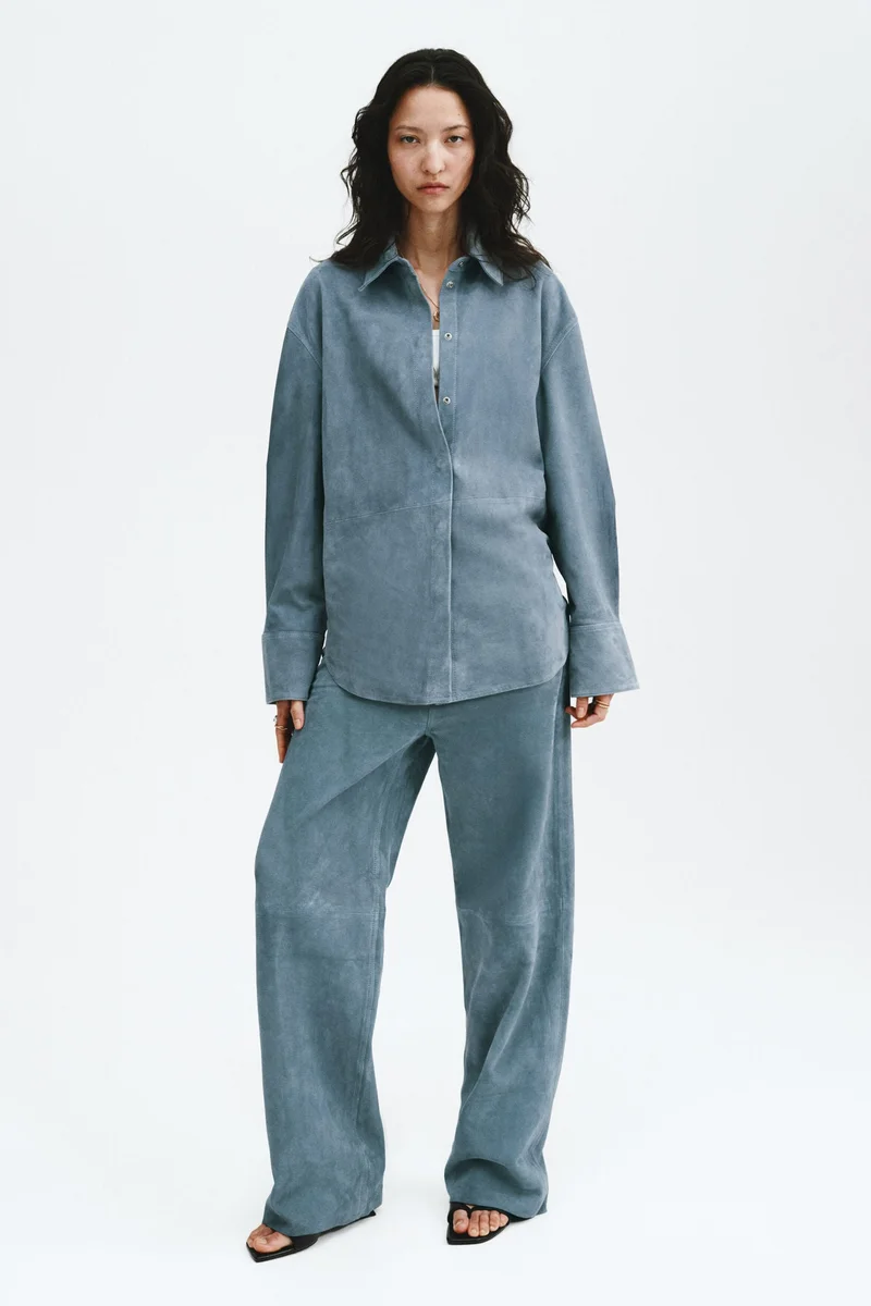 H&M Suede shirt