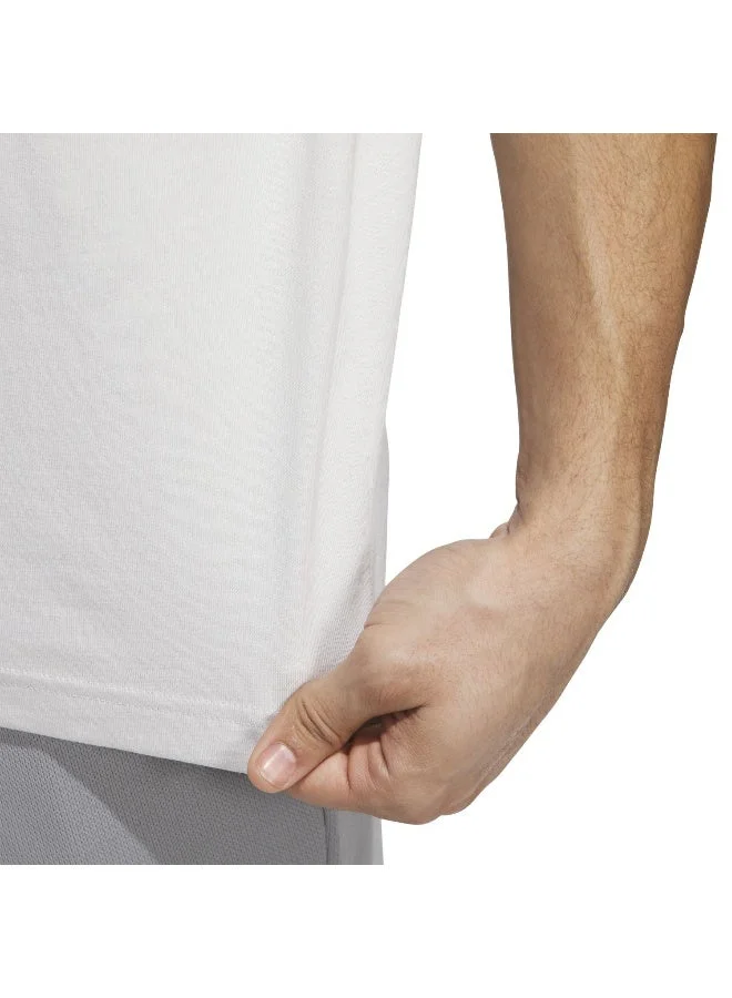 Adidas Grey Millennium Hoops Graphic T-Shirt for Men | Best Price UAE