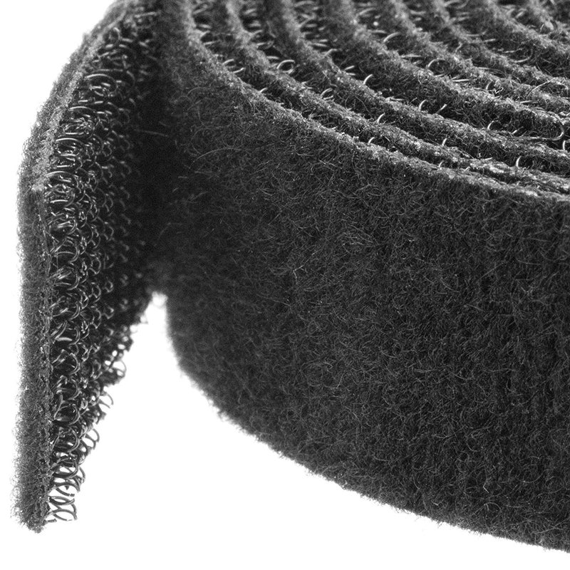 StarTech.com 50ft. Hook and Loop Roll - Cut-to-Size Reusable Cable Ties - Bulk Industrial Wire Fastener Tape - Adjustable Fabric Wraps - Black (HKLP50) - Image 3