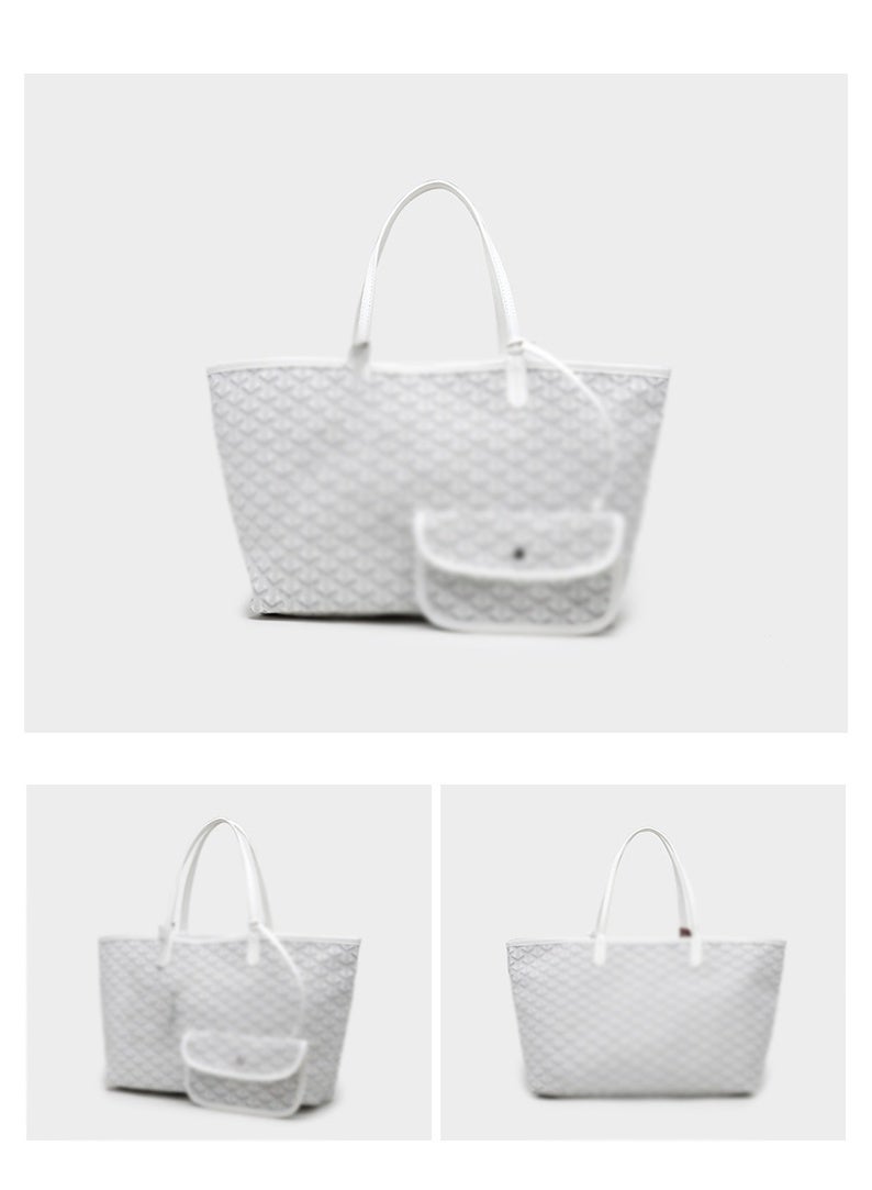 Printed Shopper Tote White Pendants Random - Image 3