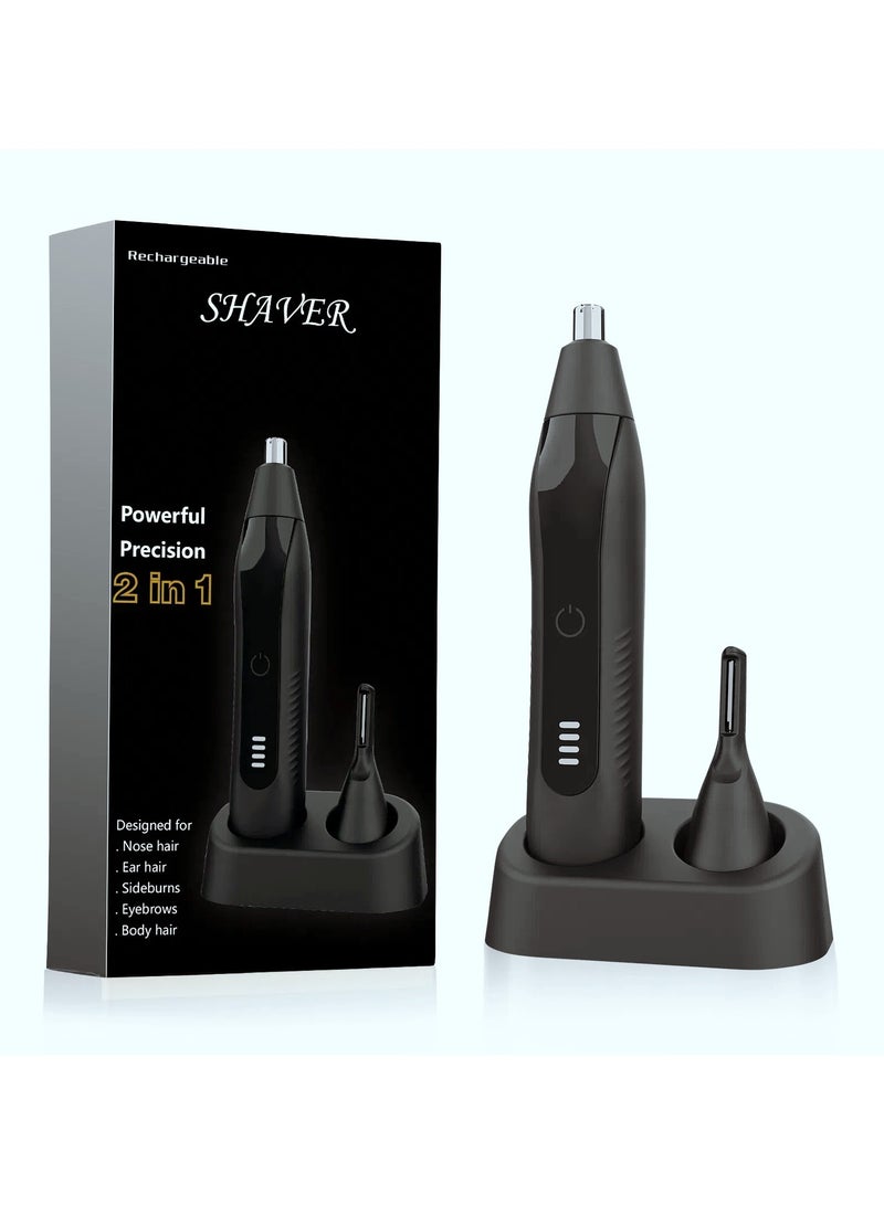 Electric Nose Hair Eyebrow Electric Trimmer Repairer Rechargeable Men's Nose Hair Knife Artifact - Image 1