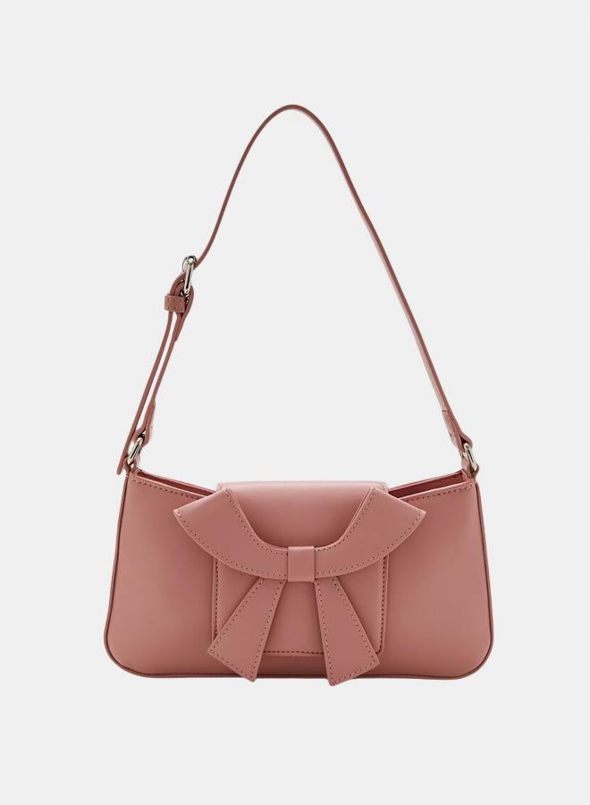 FOREVER 21 Faux Leather Bow Shoulder Bag  - Image 1