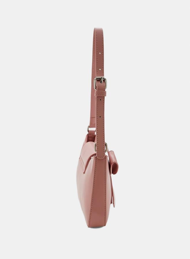 FOREVER 21 Faux Leather Bow Shoulder Bag  - Image 3