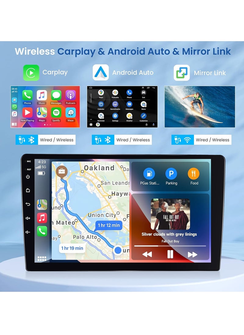 8 Core 4+64G Android Car Radio Car Stereo for Honda CRV 2002-2006 with Wireless Carplay Android Auto, 9’’ Head Unit Touch Screen Mirror Link WiFi GPS Navigation Bluetooth FM RDS DSP Backup Camera SWC