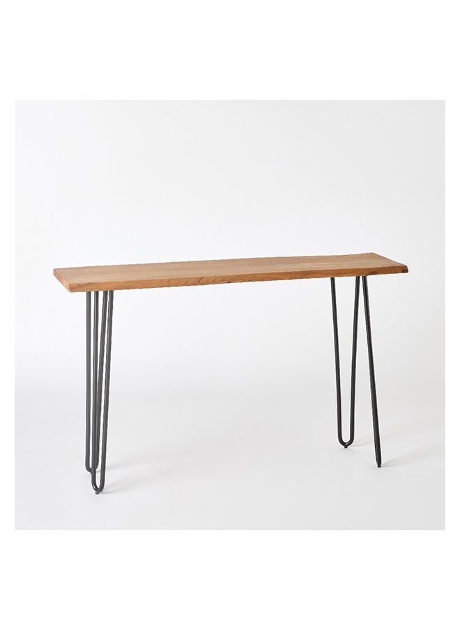 Home Box - Corwin Live Edge Solid Wood Top Console Table 30 x 78 x 120 cm - Image 1