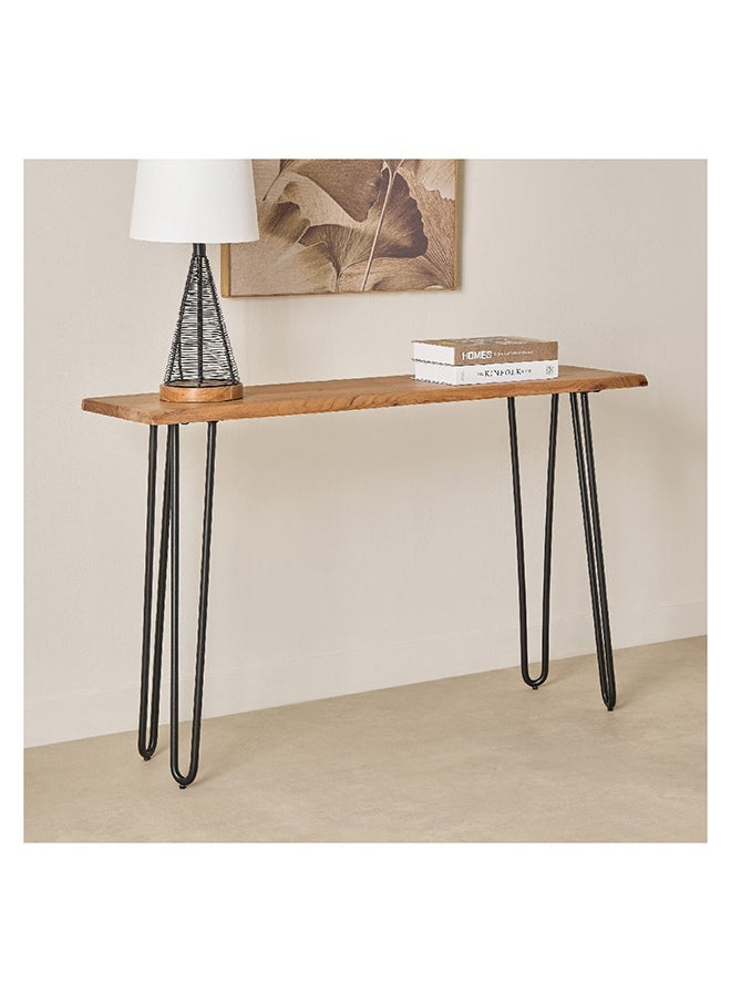 Home Box - Corwin Live Edge Solid Wood Top Console Table 30 x 78 x 120 cm - Image 1
