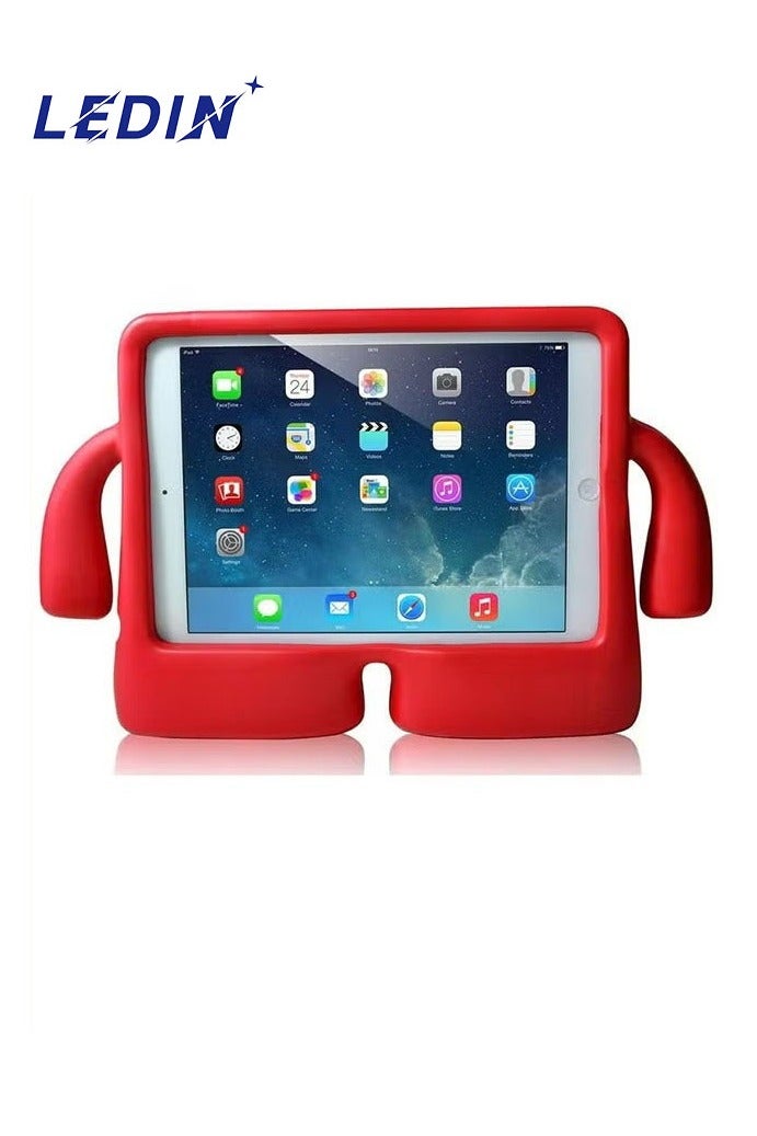 Kids Shock‑Proof EVA Case with Handle & Stand for iPad Pro 11 Inch Bright Durable Cover(Red)