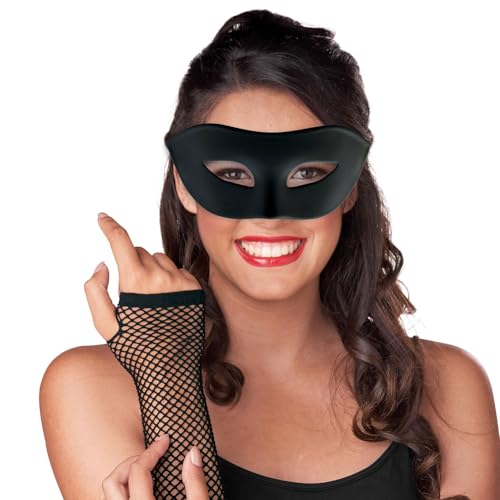Liatunou Men's Masquerade Mask Half Face Mask for Ball Proms and Halloween (Dark Balck) - Image 3