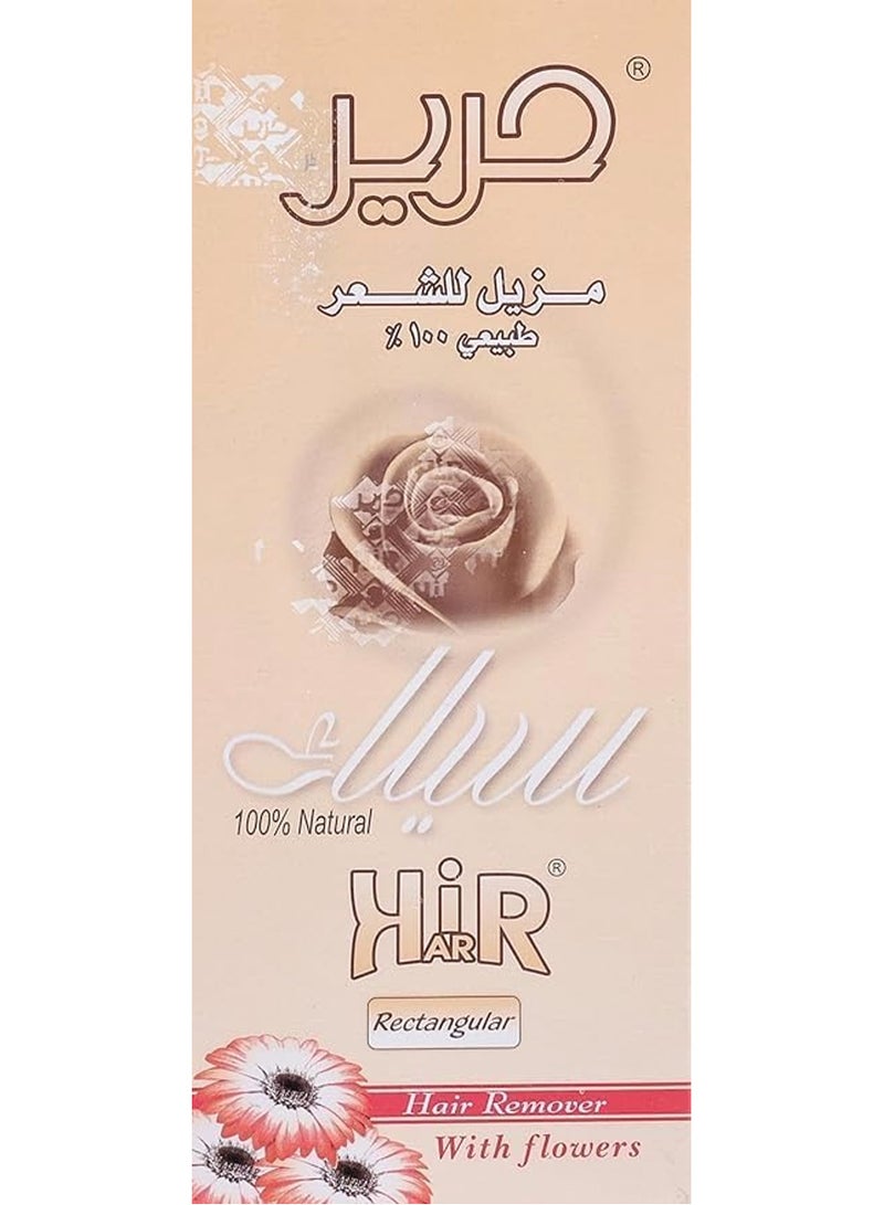 حرير عبوات إزالة الشعر بالشمع والسكر، عجينة طبيعية 100% لإزالة شعر الجسم,90 جرام - Image 1