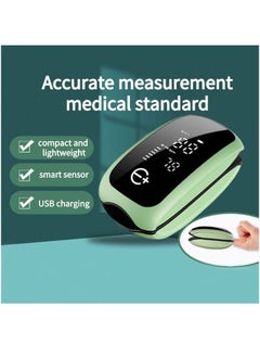 Sharpdo USB Rechargeable Digital Finger Pulse Oximeter Heart Rate Detector Finger Clip Pulse Oximeter Monitor Green  - Image 4