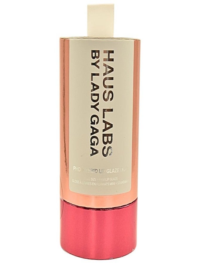 Haus Laboratories Haus Labs PHD Hybrid Innovation Plumping Lip Glaze Duo - Honey Shimmer Full Size & Persimmon Mini - Image 3