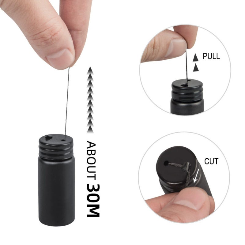 Eyebrow positioning auxiliary marker embroidery thread ruler  black - Image 2