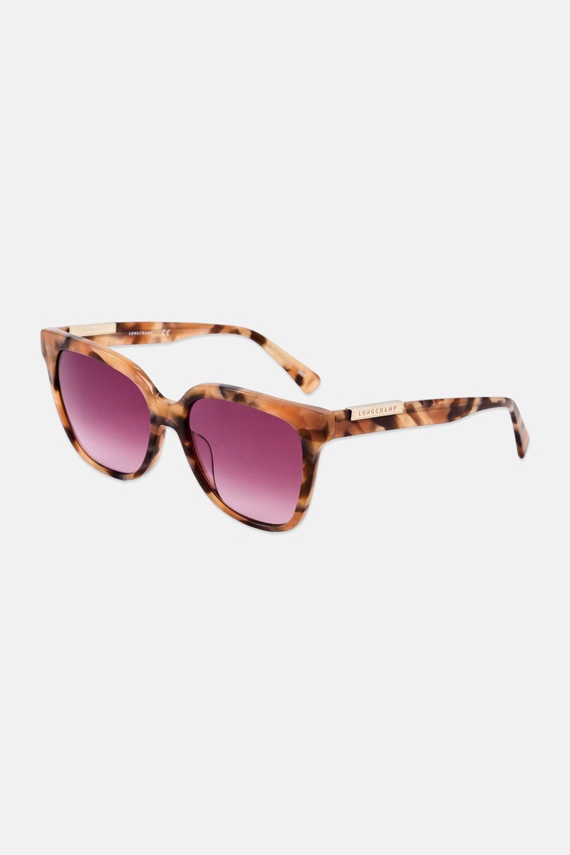 Longchamp Women LO644S Square Sunglasses, Multicolor - Image 3