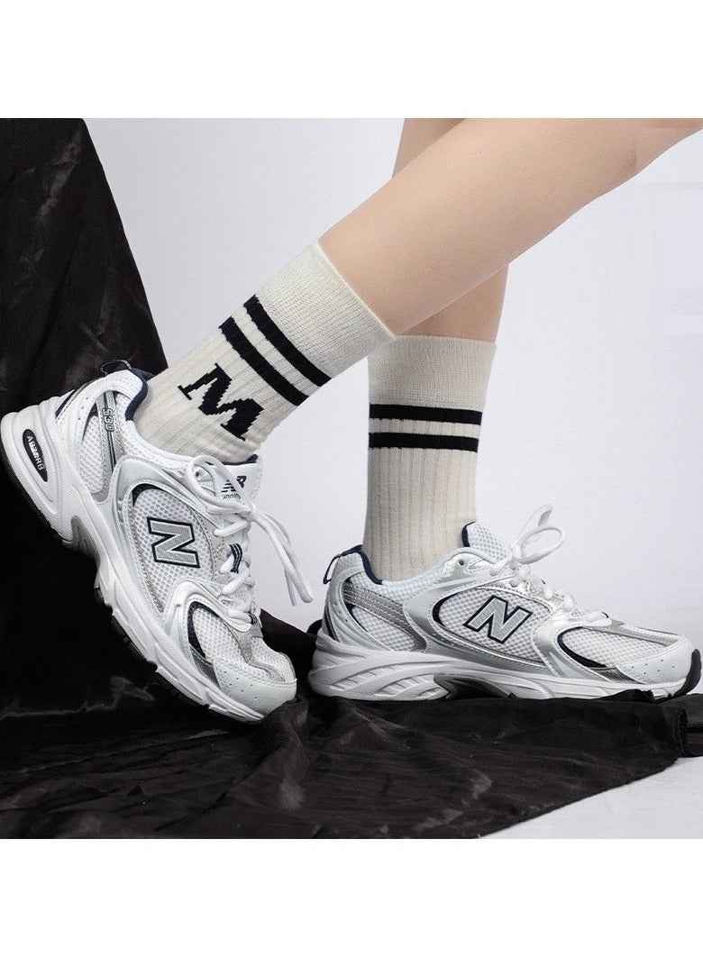 New Balance 530 Casual Sneakers White/Sliver For Men/Women/Students  - Image 5
