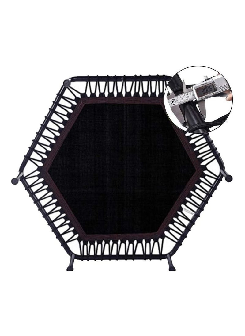 Trampoline 45-Inch Gym Hexagonal Trampoline For Adult Safety Bungee Trampoline For Indoor Fitness Trampoline