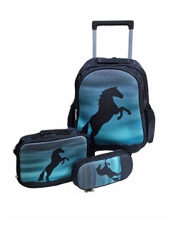 Generic School Backpack With Wheels  3 In 1 Size 15 Inches Back To School  - Image 2