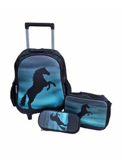 Generic School Backpack With Wheels  3 In 1 Size 15 Inches Back To School  - Image 1