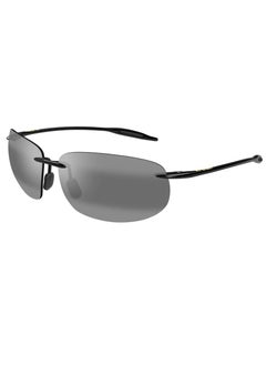 MAUI JIM Maui Jim Breakwall 422-02 Unisex Polarized Rectangular Sunglasses – 64 mm Lens Size  - Image 1