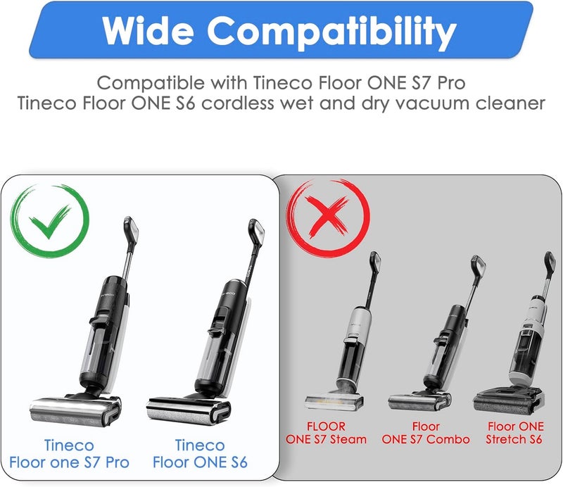 FILTERIST (6 Pieces) HEPA Filter Compatible with Tineco Floor ONE S7 PRO/ONE S6 Smart Cordless Wet Dry Vacuum Cleaner Filter, Replacement Parts 6 - Image 2