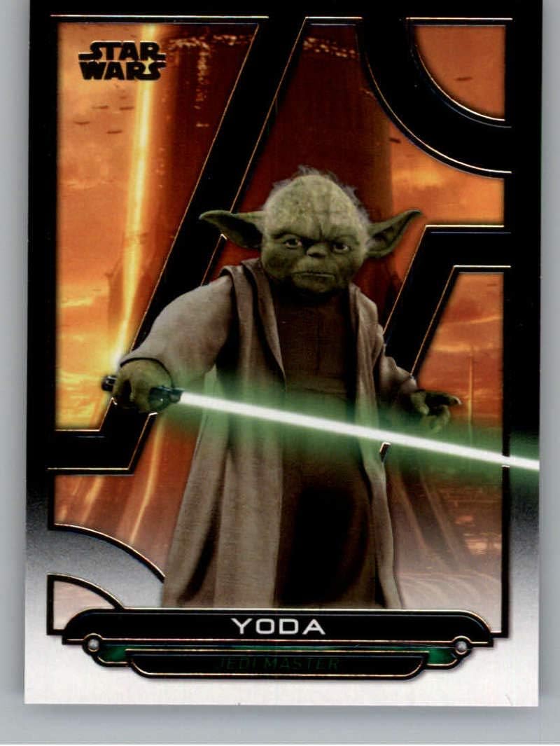 Topps Total 2018 Topps Star Wars Galactic Files #AOTC-24 Yoda Attack of The Clones Official Movie Trading Card - Image 1