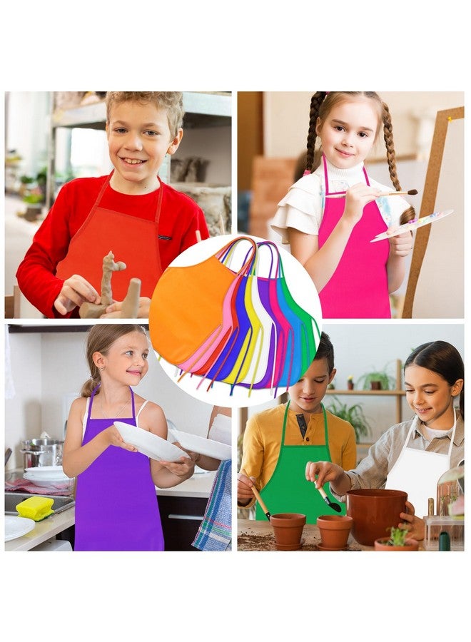 PLULON 30 Pcs Kids Apron for Painting, Art Smocks Bulk for Activities, Craft, Home Kitchen, Classroom Party Supplies - Image 4