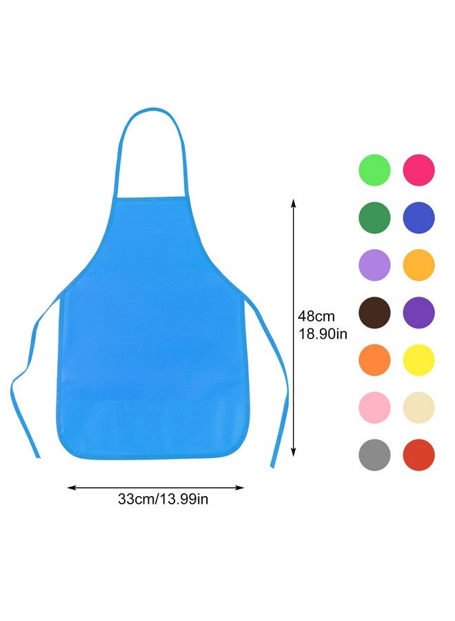 PLULON 30 Pcs Kids Apron for Painting, Art Smocks Bulk for Activities, Craft, Home Kitchen, Classroom Party Supplies - Image 2